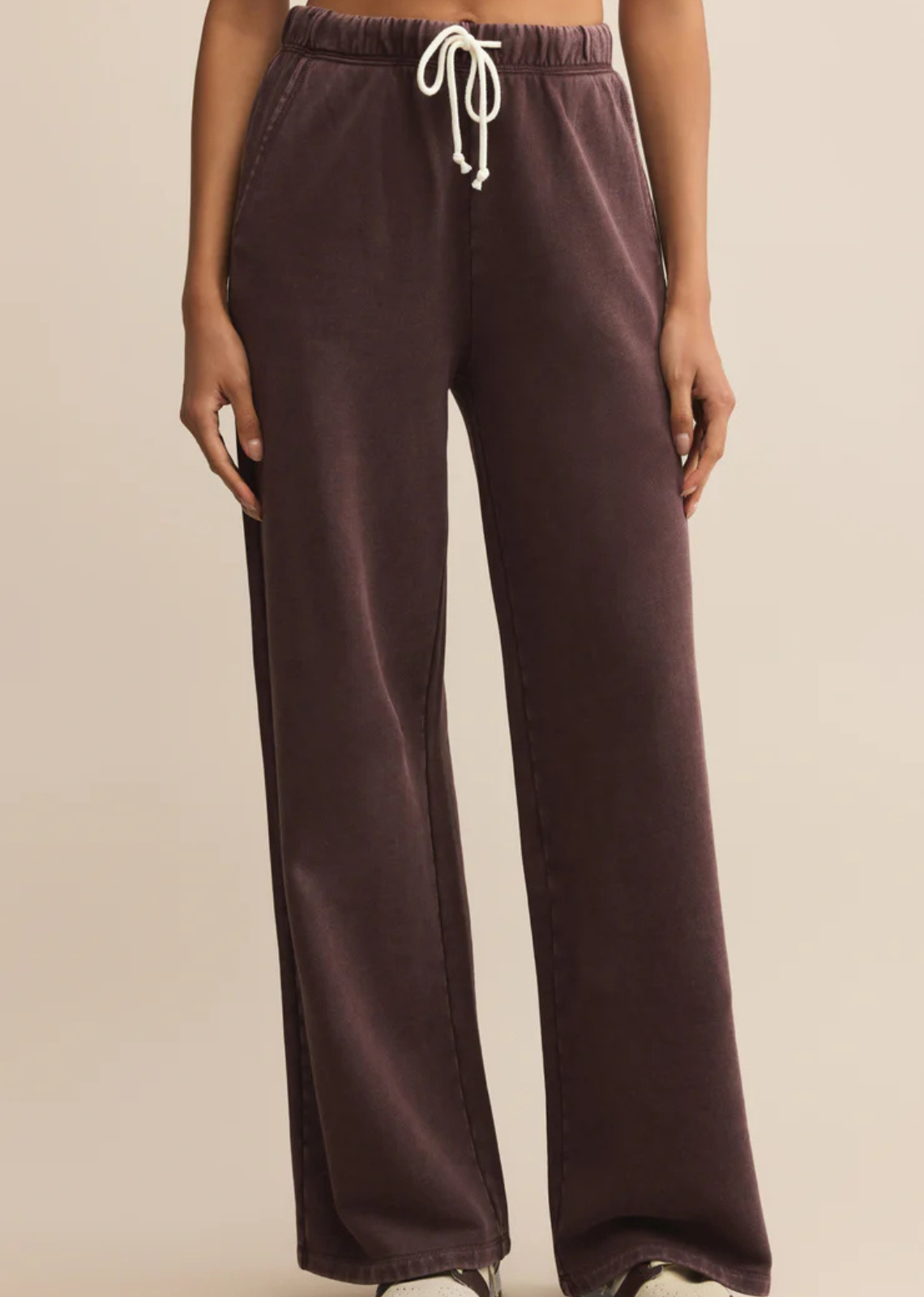 Z Supply Hunter Knit Pant - Chocolate Cherry