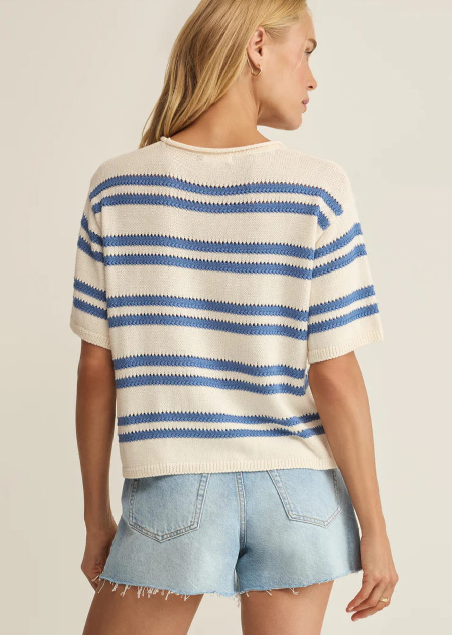 Z Supply Prado Stripe Sweater Tee
