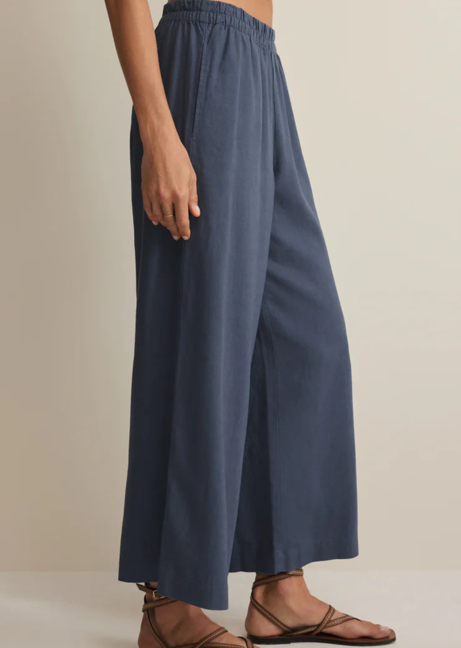 Z Supply Scout Linen Pant - Vintage Indigo