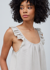 Kayla Ruffle Twill Tank