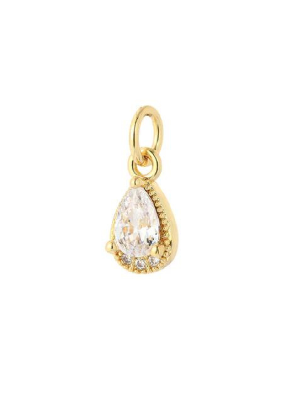 Livie Jewelry Pear Diamond Charm