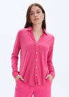 CHRLDR Amrat Jersey Blouse- Strawberry Pink.Never go wrong with our new AMRAT—Slub Jersey Blouse. An easy fit shirt, perfect and flattering for all silouettes, made in with super soft slub jersey!