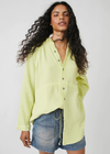 Free People Cardiff Top. The<span>&nbsp;</span><em>perfect</em><span>&nbsp;</span>billowy buttondown&nbsp;featured in a gauzy fabrication and relaxed fit with a collared neckline and cuffed sleeves.