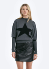 CHRLDR Jacky Star- Rib Forearm Sweater