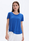 CHRLDR Ava Mock Layer T-Shirt- Electric Blue