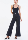 Dear John Fiona High Rise Wide Leg Jean - Black