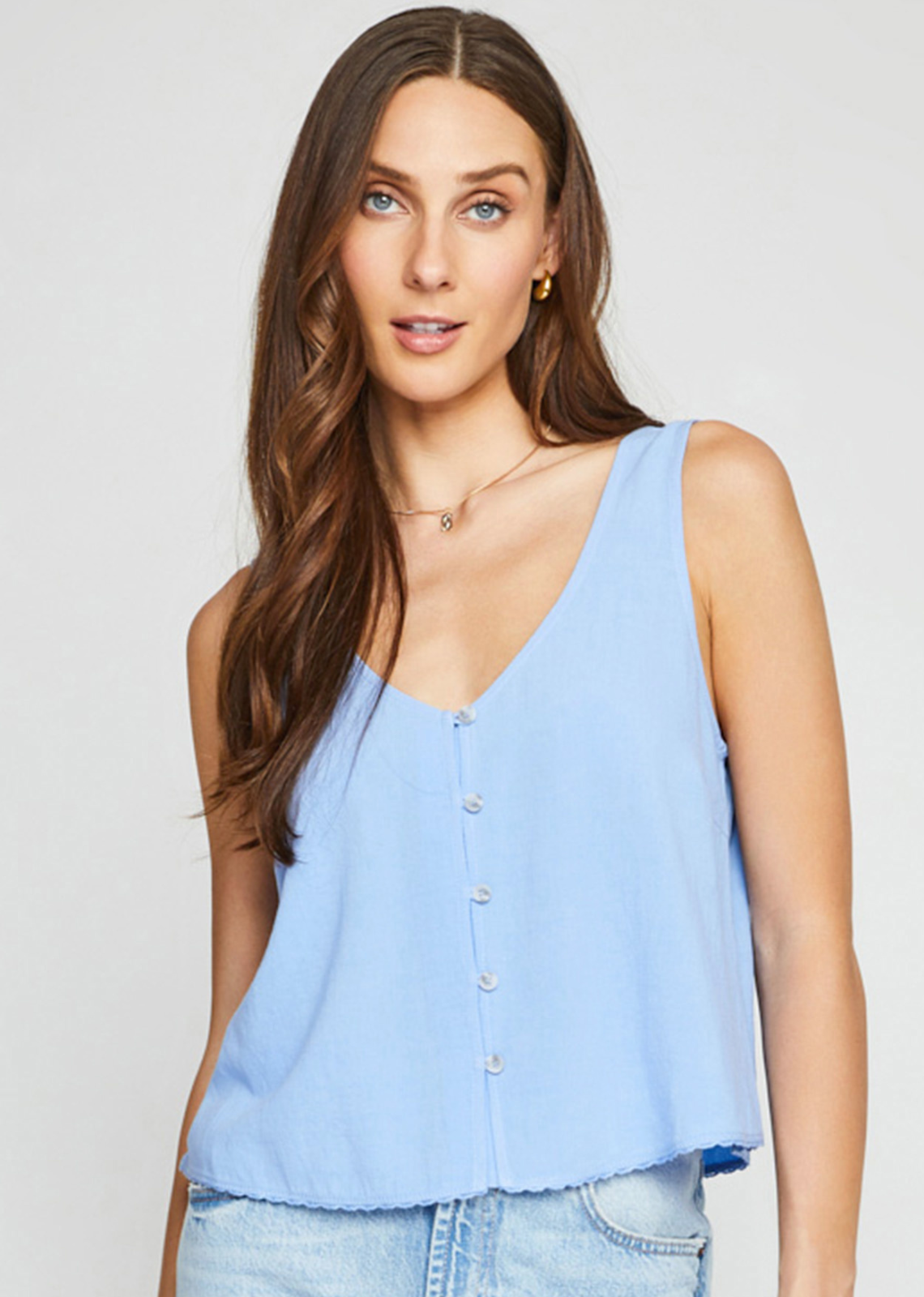 Free People Seamless V-Neck Cami for Women - Sleek Style, Plunging Neckline  & Flattering Silhouette 