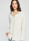 Gentle Fawn Portia Button Down-Linen. Easy like a Sunday morning the Portia top is sure to be your new go-to in your closet. Made of a beautiful Rayon/Linen blend this timeless button up has just the right handfeel and weight to make it your year-round bff.