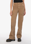 Kut From The Kloth Miller High Rise Wide Leg Pant. An understated way to wear cargo pants, these full-length jeans are made from low-stretch denim with flap pockets and classic wide leg.