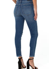 Liverpool Denim Abby Ankle Skinny Exposed Buttons W/Fray Hem