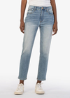 Kut From The Kloth Rachael HR Fab Ab Mom Jean- Coherently. Slightly flared and cropped to mimic '90s styles, these stretchy jeans feature Fab Ab front pockets that gently smooth and shape.