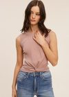 Twist Front Ribbed Top