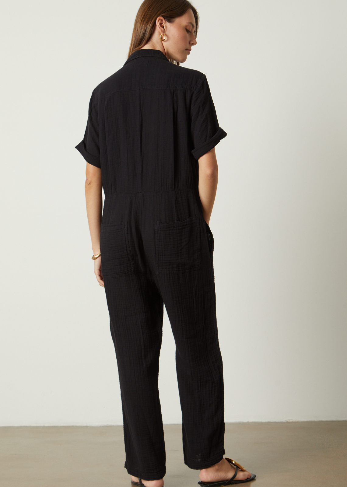 Comfy soft velvet long sleeve Jumpsuit – Y-05