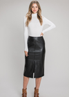 Lizzie Leather Midi Skirt