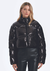 CHRLDR Sequined Wendy Crop Puffer Jacket