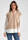 Elan Sweater Vest /Shirt Combo
