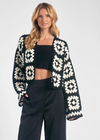 Elan Crochet Sweater Cardigan