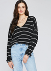 Gentle Fawn Tucker Sweater - Black Stripe