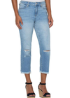 Liverpool Denim Hi-Rise Non-Skinny W/Fray Hem 25"