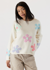 Lyla & Luxe Jody Flower Print Sweater