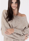 Lyla & Luxe Nobu Off Shoulder Sweater
