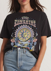 Z Supply Village Boyfriend Tee Get ready to spread good vibes in the Village Boyfriend Tee. The Stay Sunshine graphic will keep you smiling while the soft crew neck provides all-day comfort. Say hello to your new go-to tee for a sunny day out!